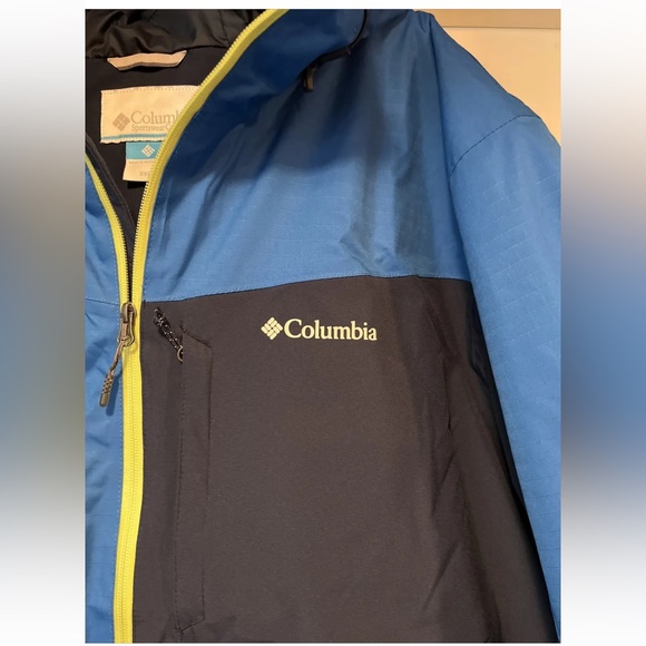 Columbia Pointe Clear Jacket Mens XXL Blue Insulated Snow Skiing Snowboard 2XL - Picture 4 of 16